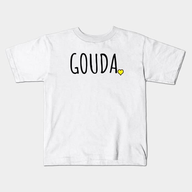 Gouda Kids T-Shirt by LunaMay